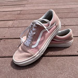 Cream Pink Old Skool Vans